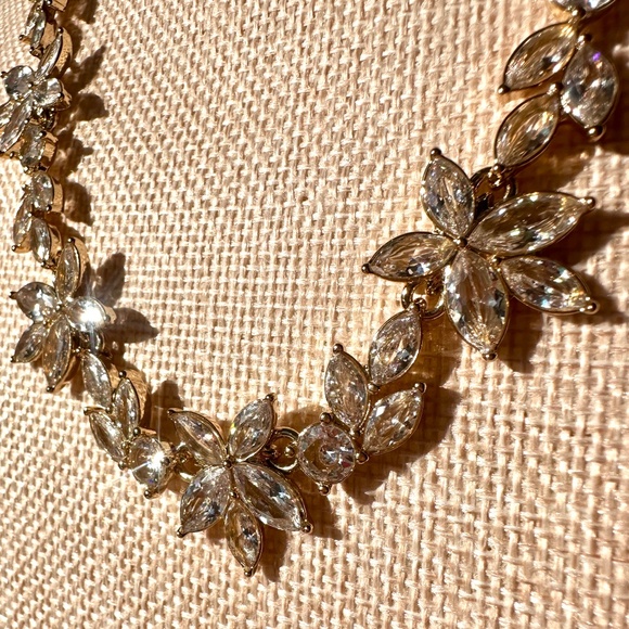 J. Crew Rhinestone Necklace | Gold-tone | Rhinestone - Picture 3 of 6